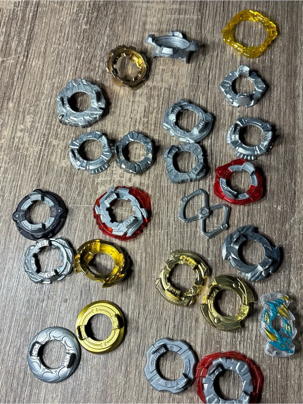 Beyblade Assorted Toys with Mixed Parts and Multicolor Lot Over 70 Pieces